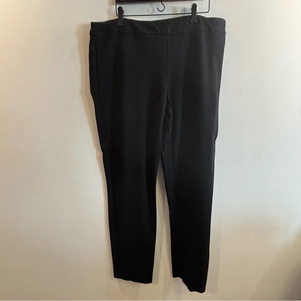 JOSEPH RIBKOFF Sz 16 Pants Pull On Jersey Knit Straight Tapered Leg  Trousers - Picture 2 of 8